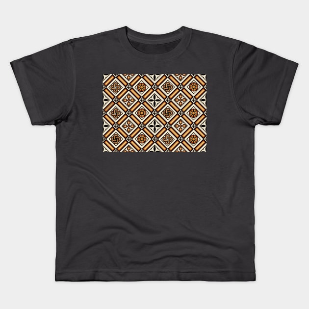 Roman Mosaic in Clermont Ferrand Kids T-Shirt by Mosaicblues